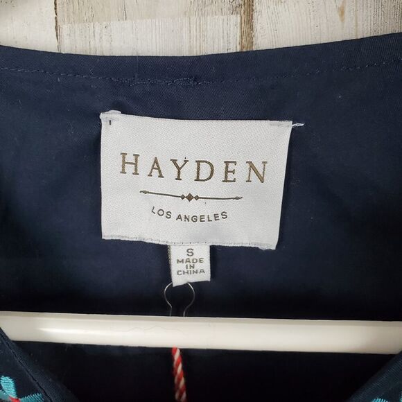 Hayden L.A. Floral Embroidered Jacket Black Size Small - Picture 3 of 10